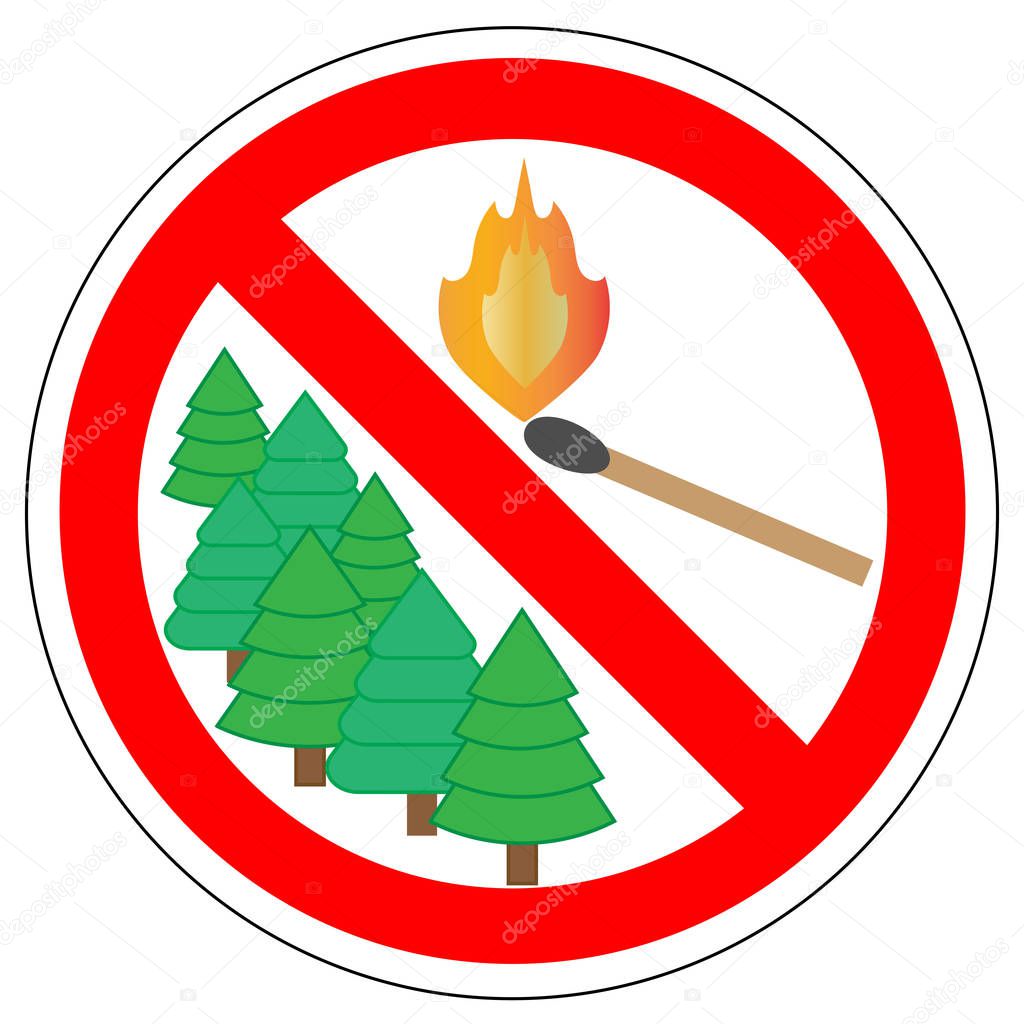 depositphotos 175459566 stock illustration prohibitory sign of light matches